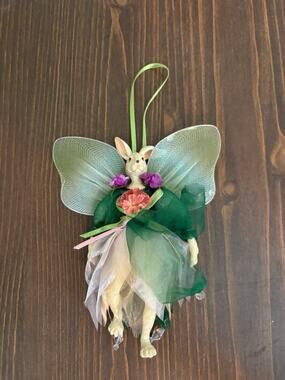 Katherine's Collection Bunny Rabbit Angel Ballerina Fairy Ornament